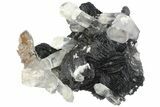 Quartz Crystals On Sparkling Bladed Hematite - See Video! #163975-5